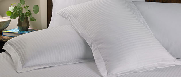 Striped pillow shams