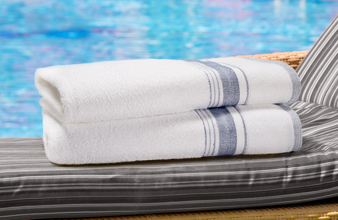 Oxford Imperiale Pool Towel 30x60, 17 lb., 100% Cotton, Dobby